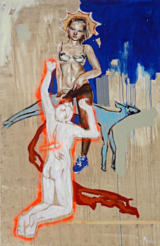 Mischtechnik auf Leinwand, 180 x 120 cm, 2020